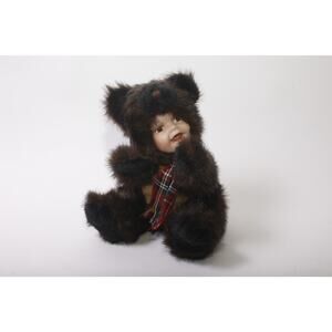 Geppeddo, Cuddle Kids, Brandon Bear, Plush Doll, 2001, Vintage, ~ 260128-WH 921